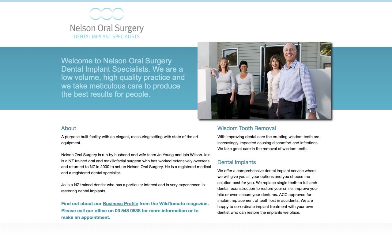 Preview of Nelson Oral Surgery's website