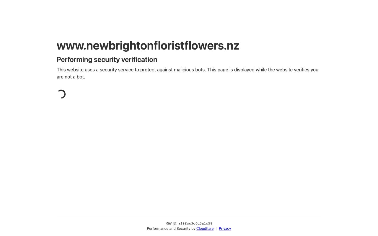 Preview of New Brighton Florist's website