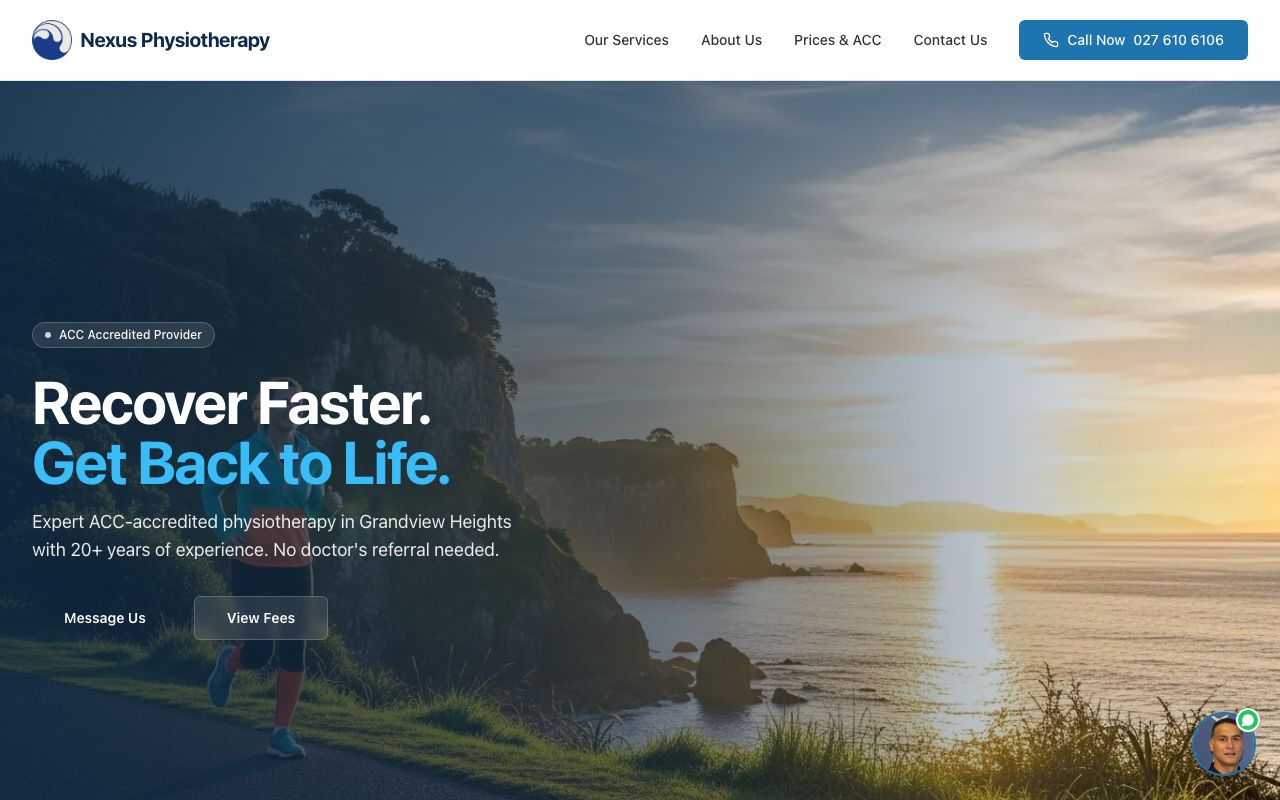 Preview of Nexus Physiotherapy's website