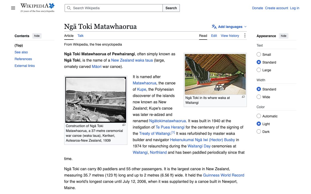 Preview of Ngātokimatawhaorua's website