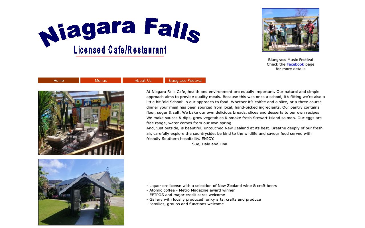 Preview of Niagara Falls Cafe's website