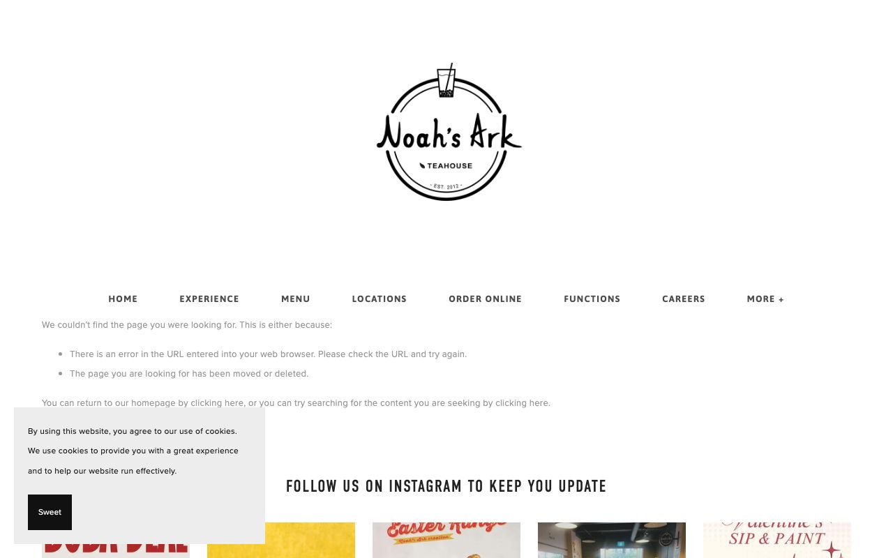 Preview of Noah's Ark's website