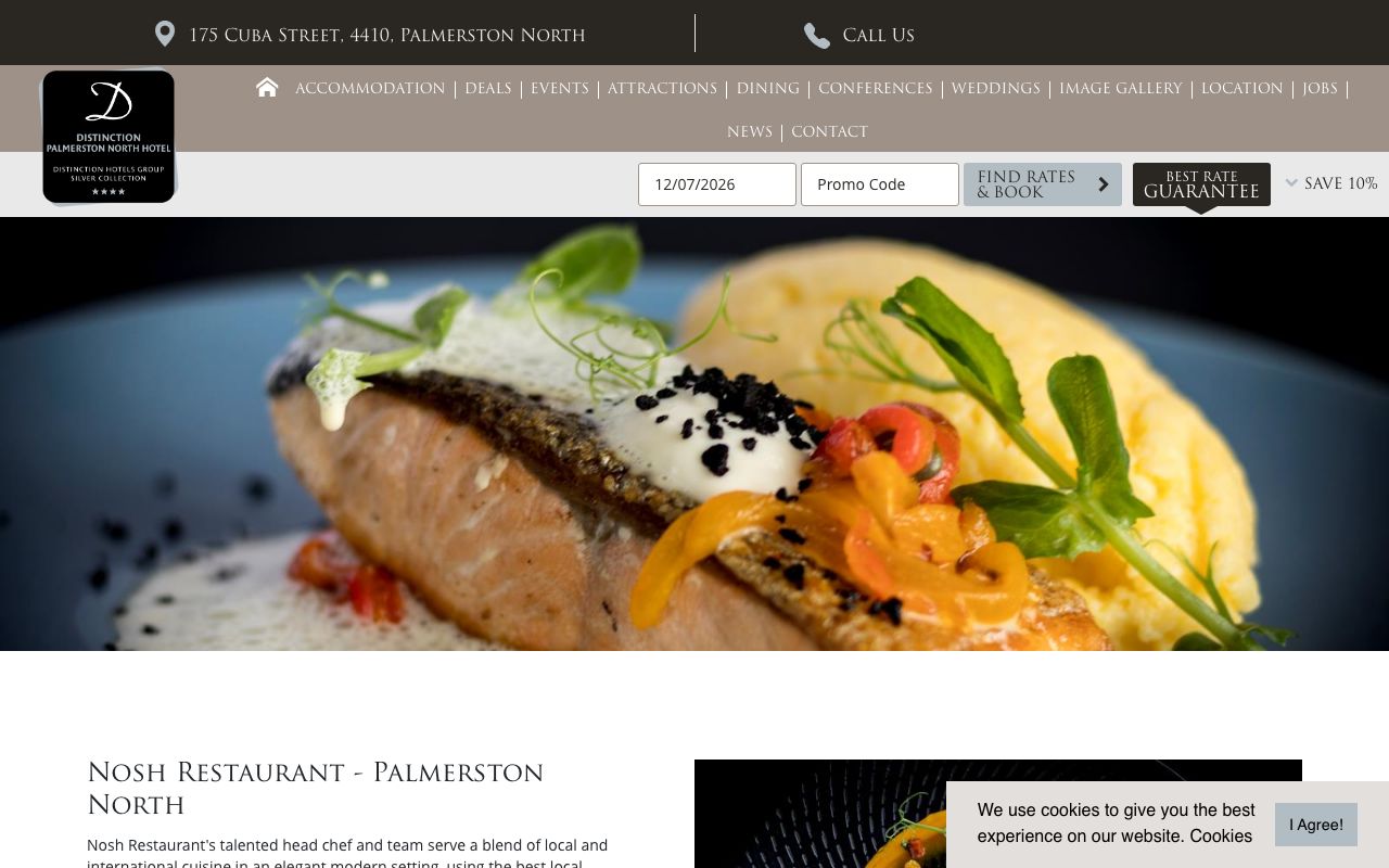 Preview of Nosh Restaurant's website