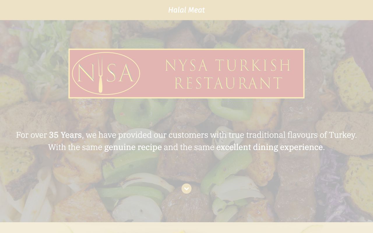 Preview of NYSA Turkish Restaurant's website