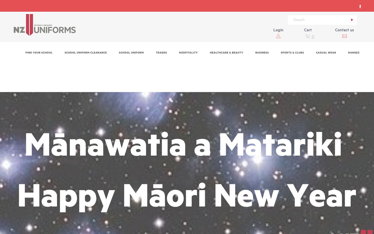 Preview of NZ Uniforms's website