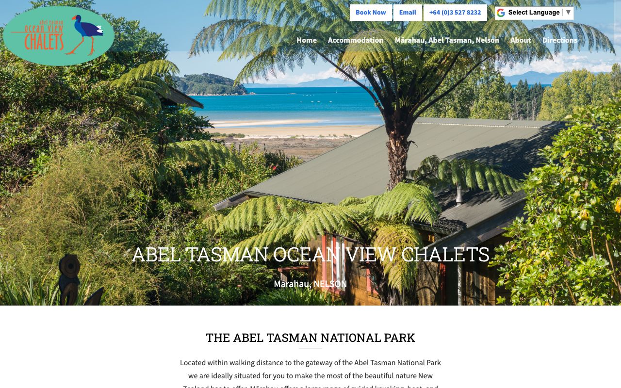 Preview of Ocean view chalets's website