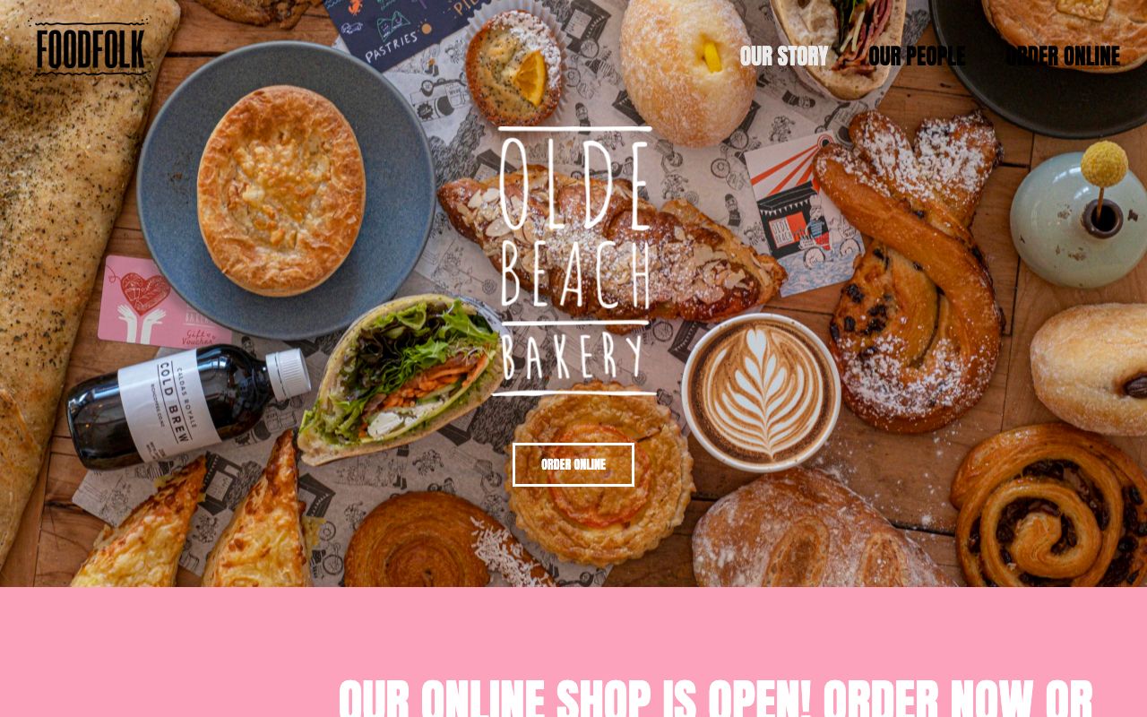 Preview of Olde Beach Cafe's website