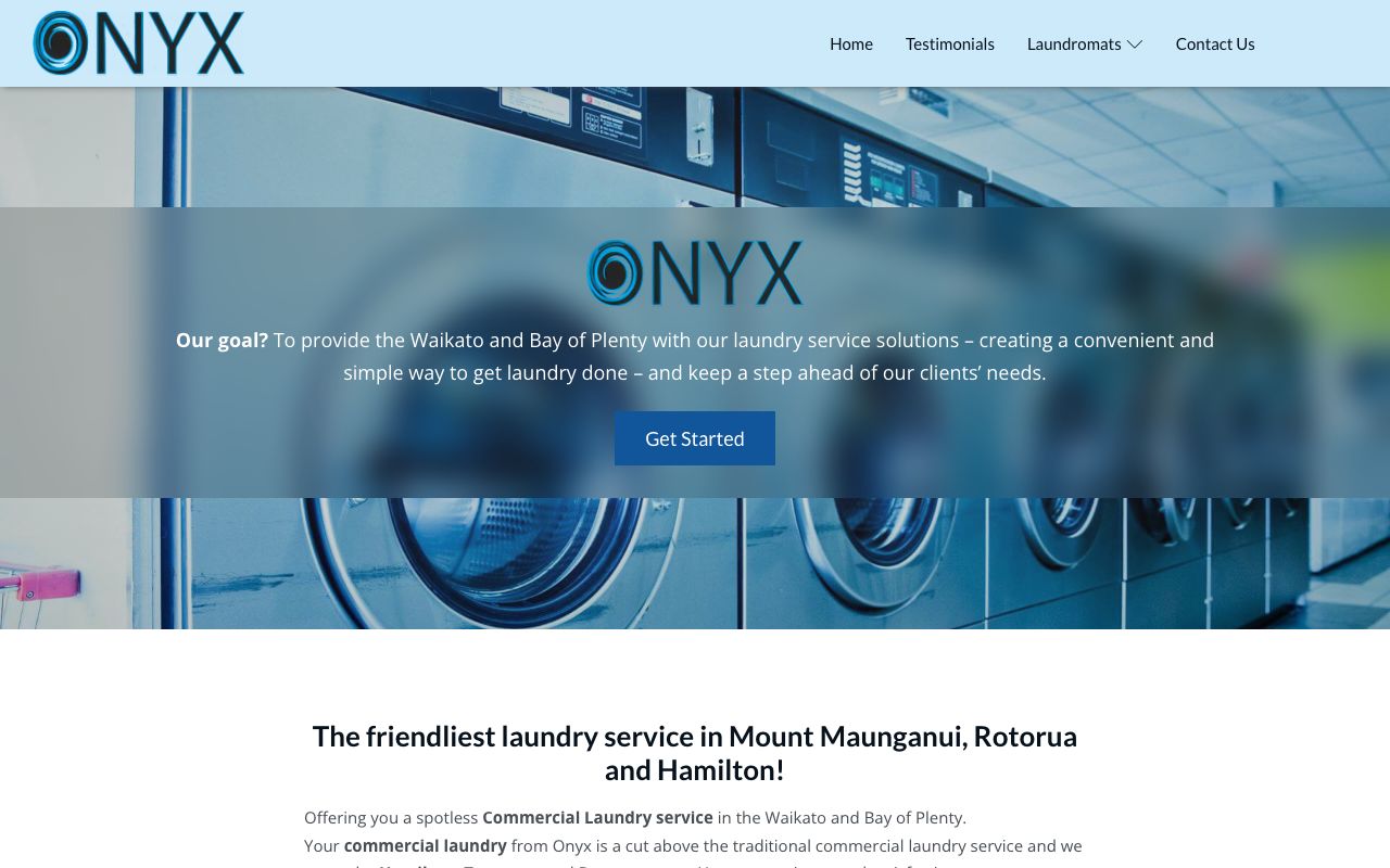Preview of Onyx's website