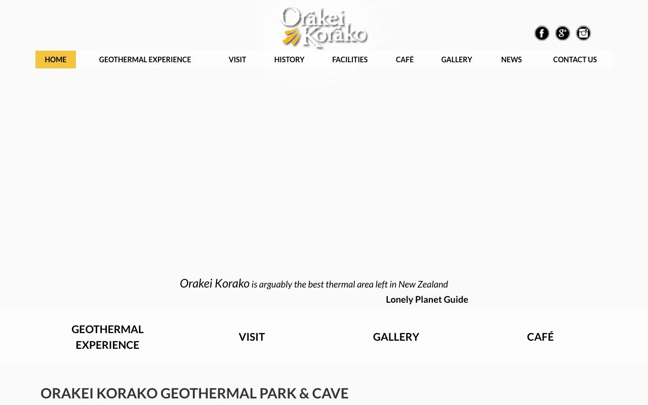Preview of Ōrakeikōrako's website