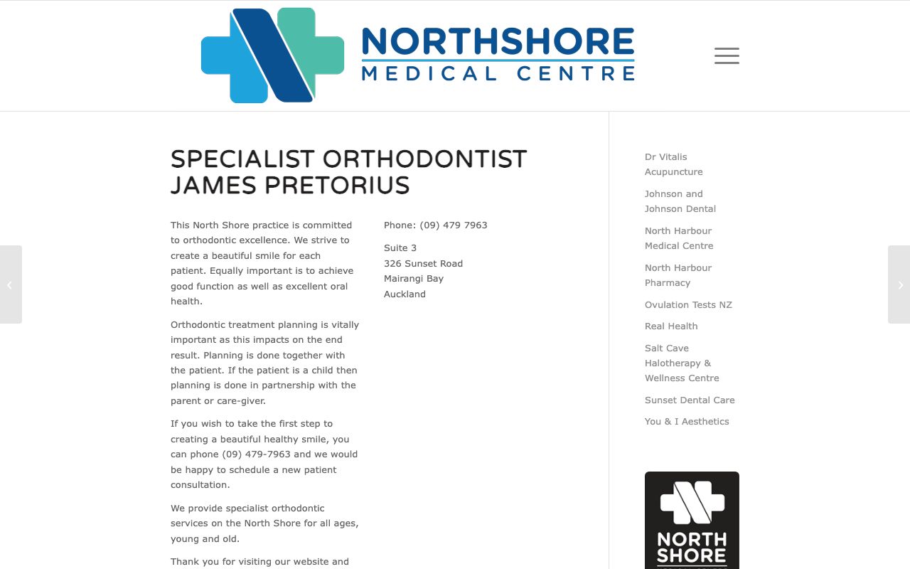 Preview of Orthodontis's website