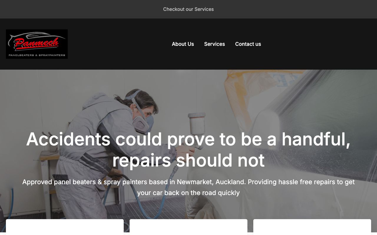 Preview of Panmech Services's website