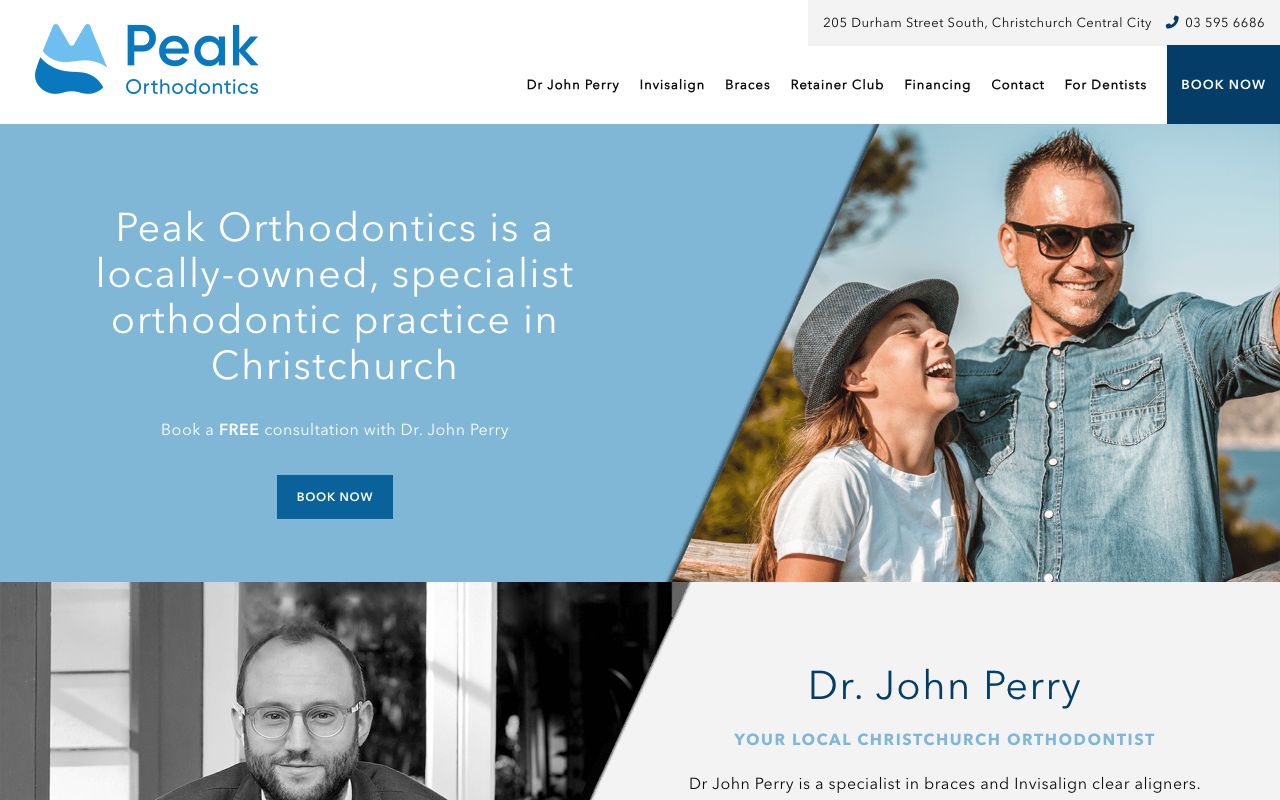 Preview of Peak Orthodontics's website