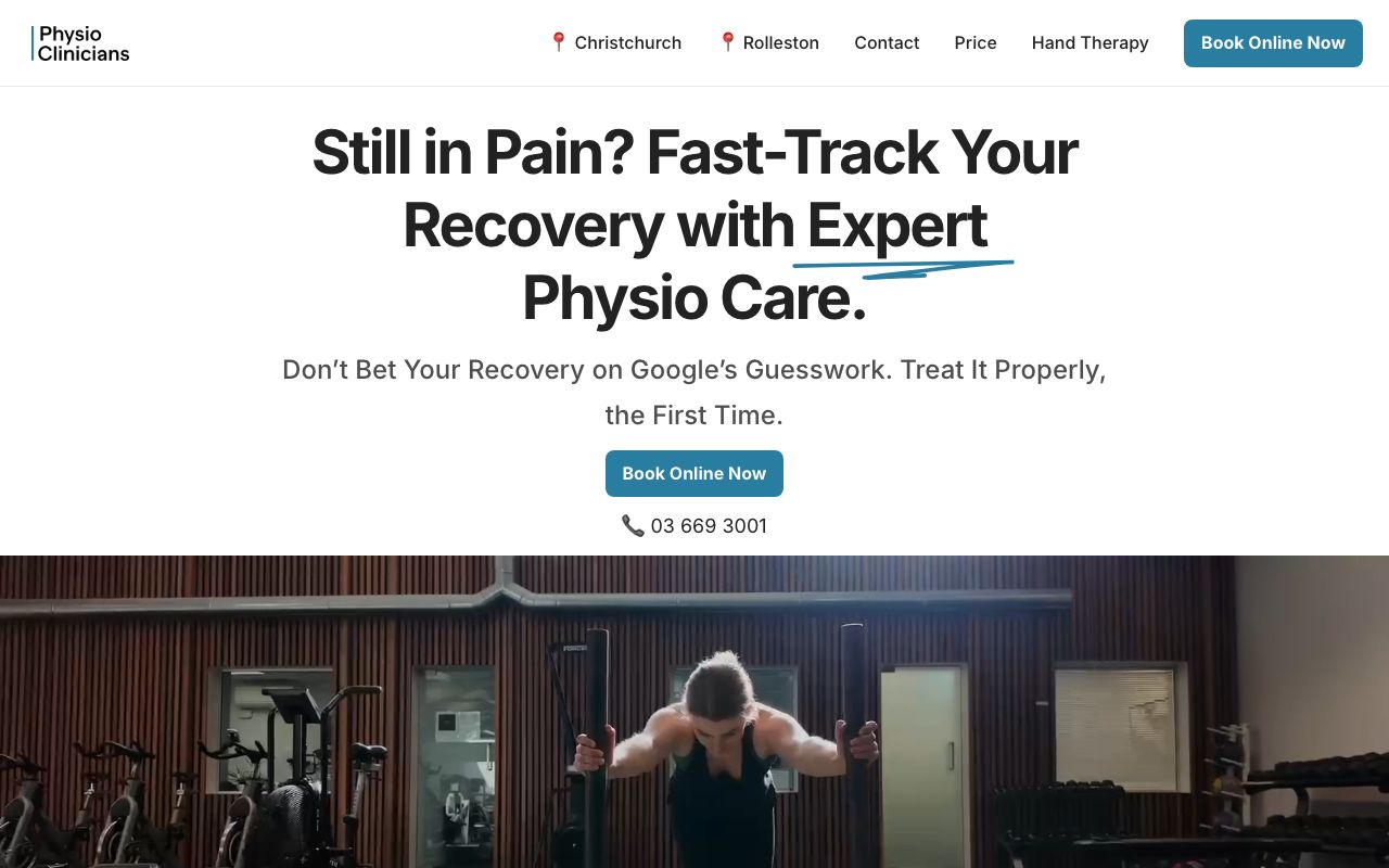 Preview of Physio Clinicans's website