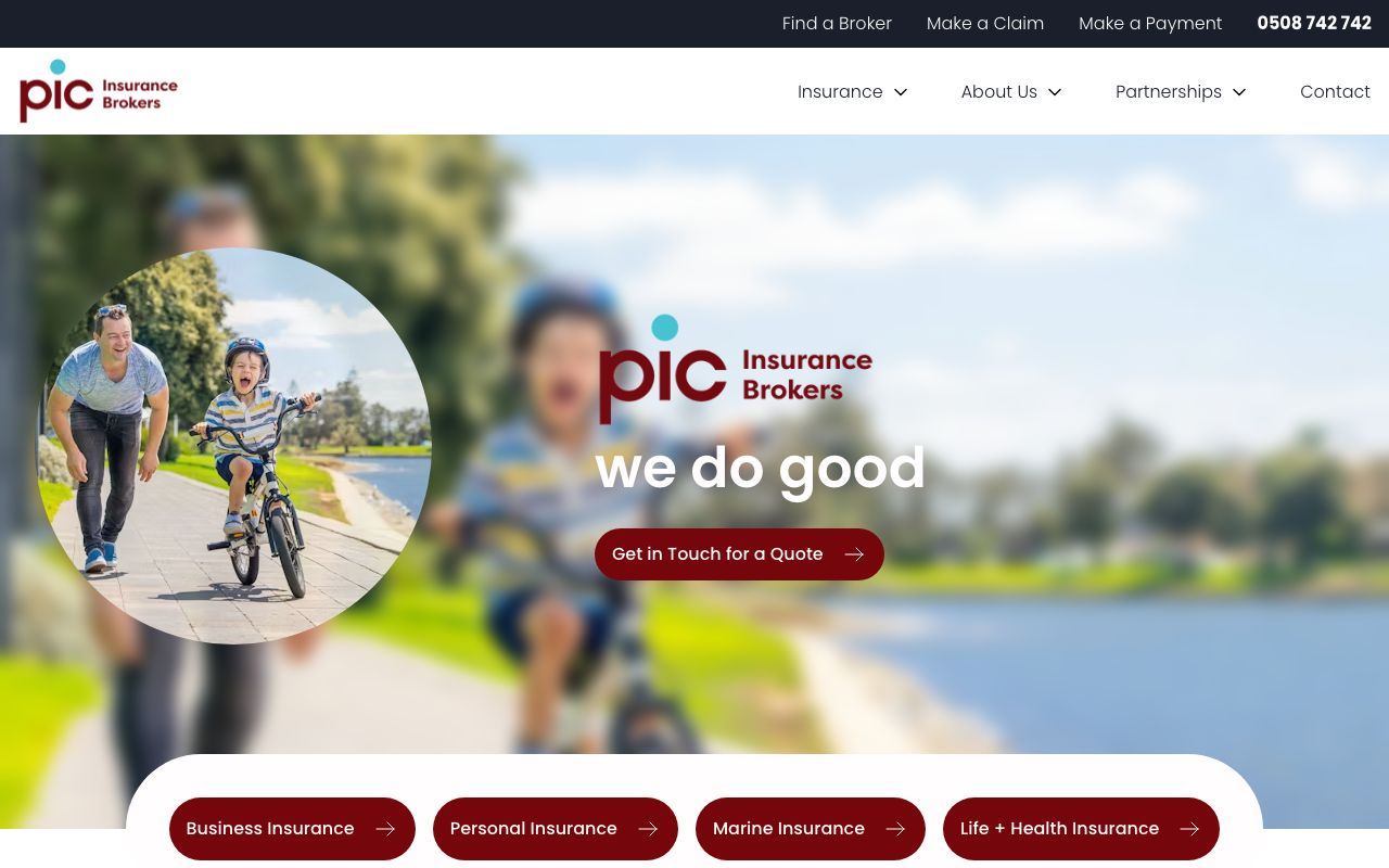 Preview of PIC Insurance Brokers's website