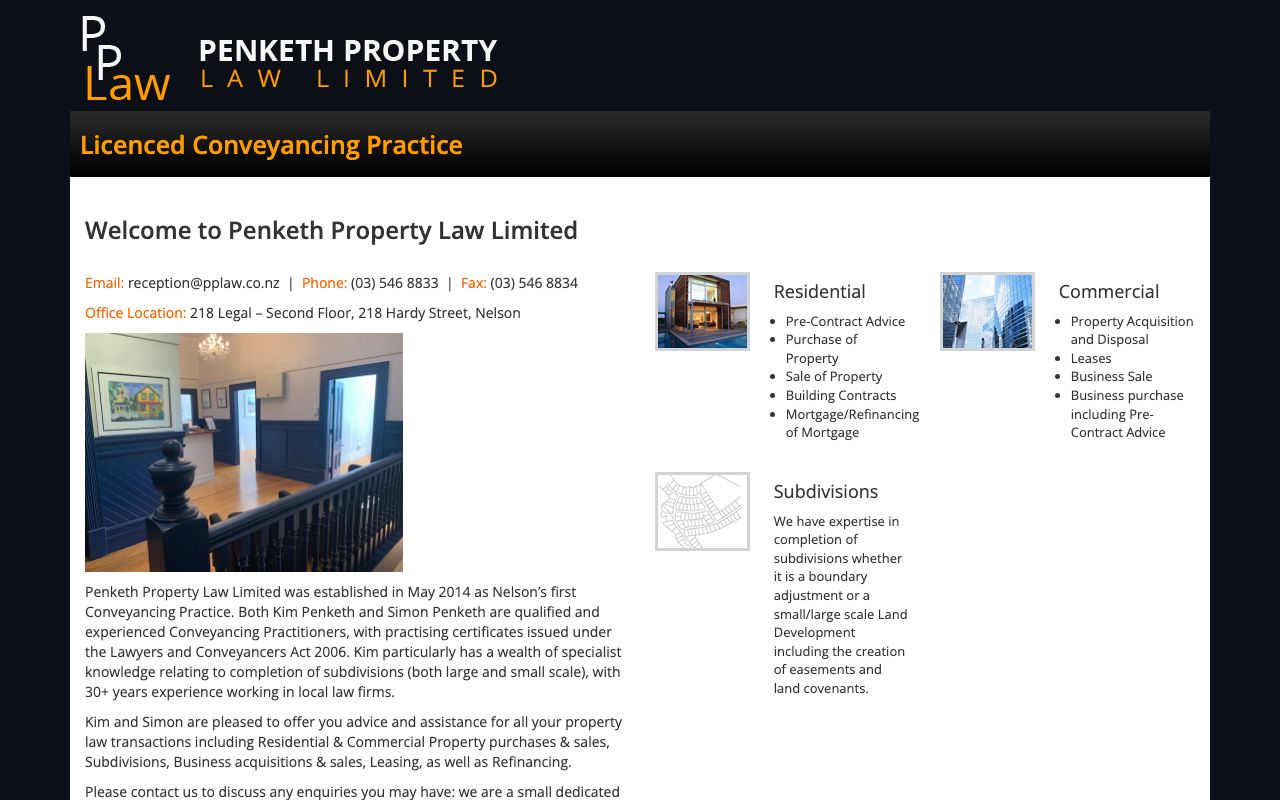 Preview of Pinketh Property Law Limited's website