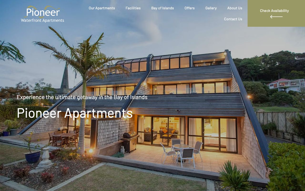 Preview of Pioneer Apartments's website