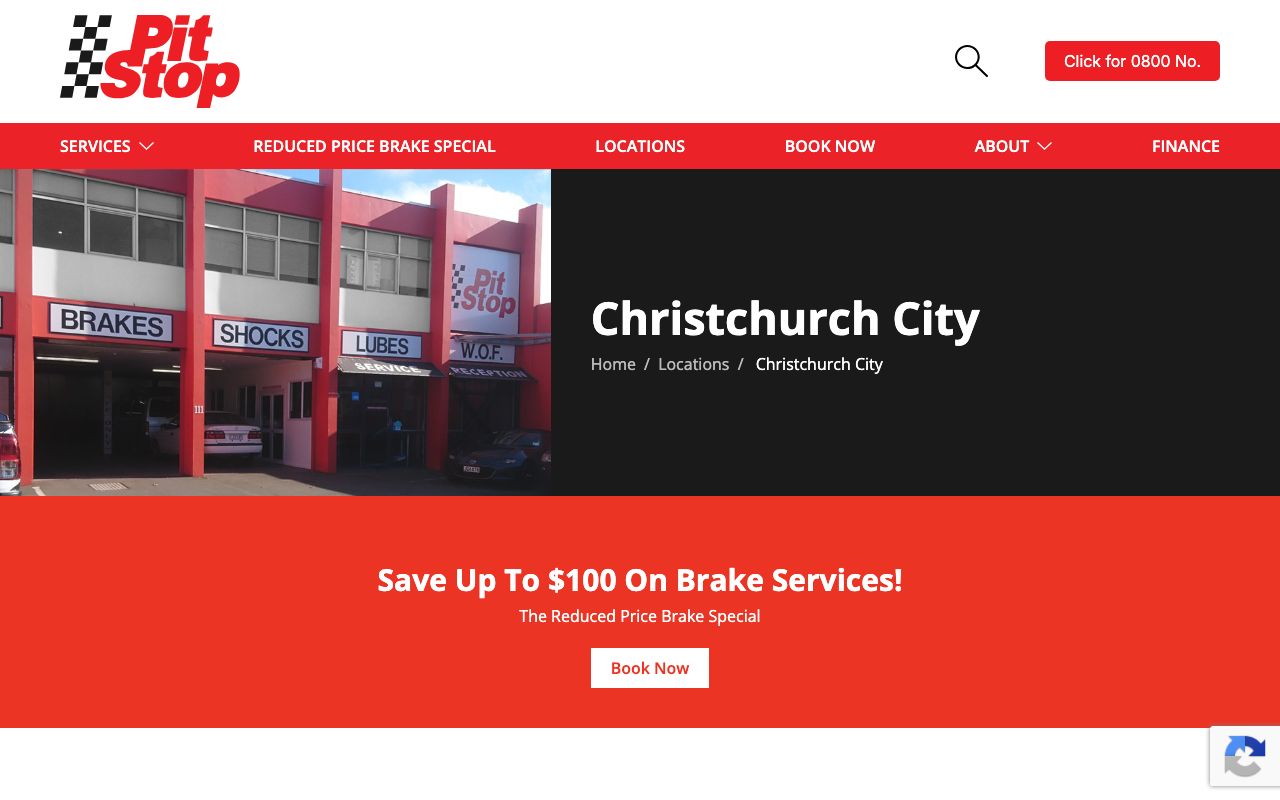 Preview of Pit Stop's website