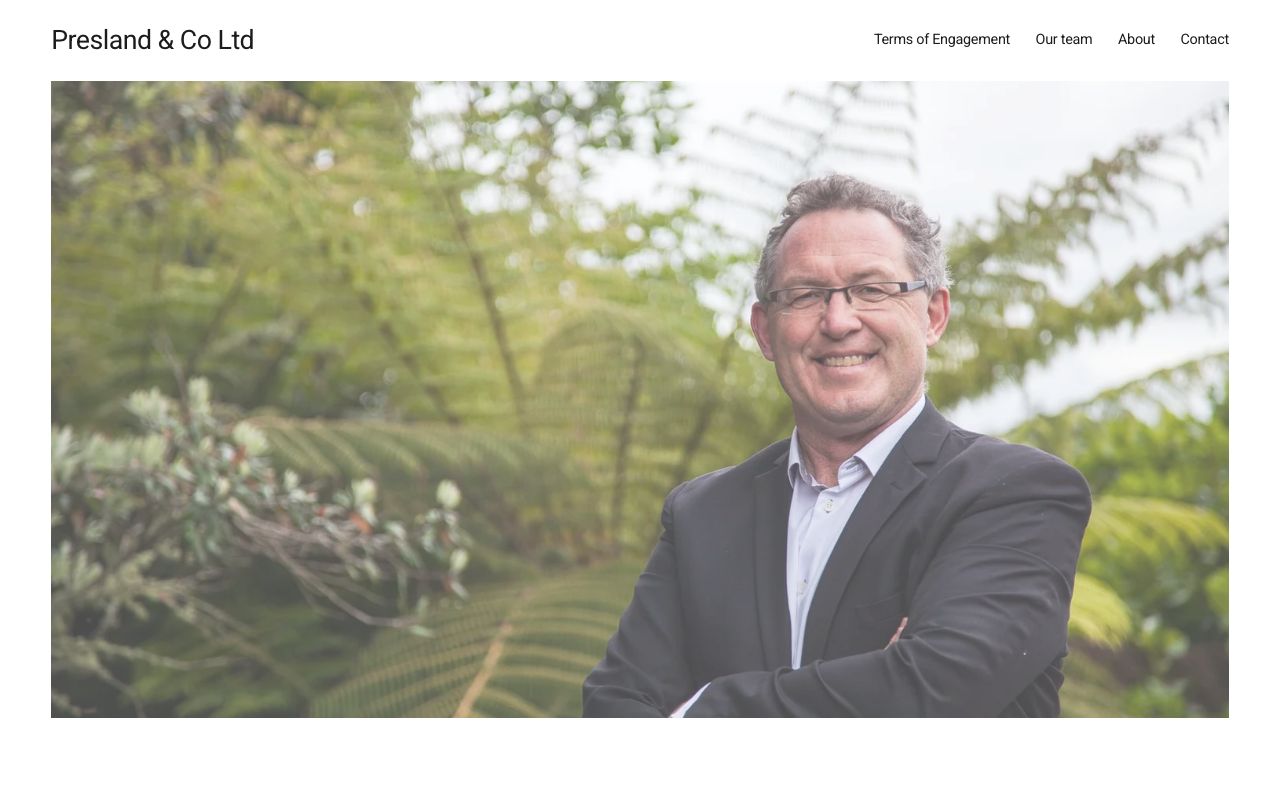 Preview of Presland & Co Ltd's website