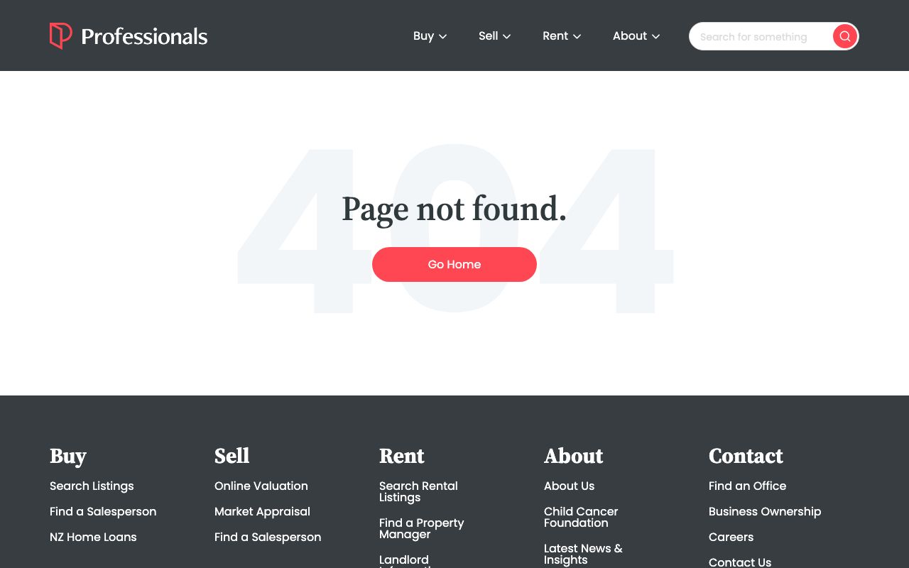 Preview of Professionals's website