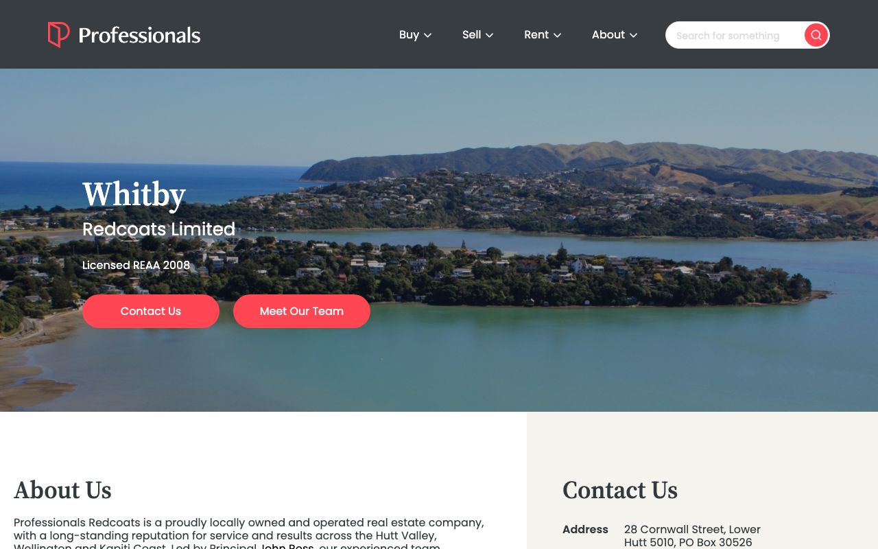 Preview of Professionals Whitby's website
