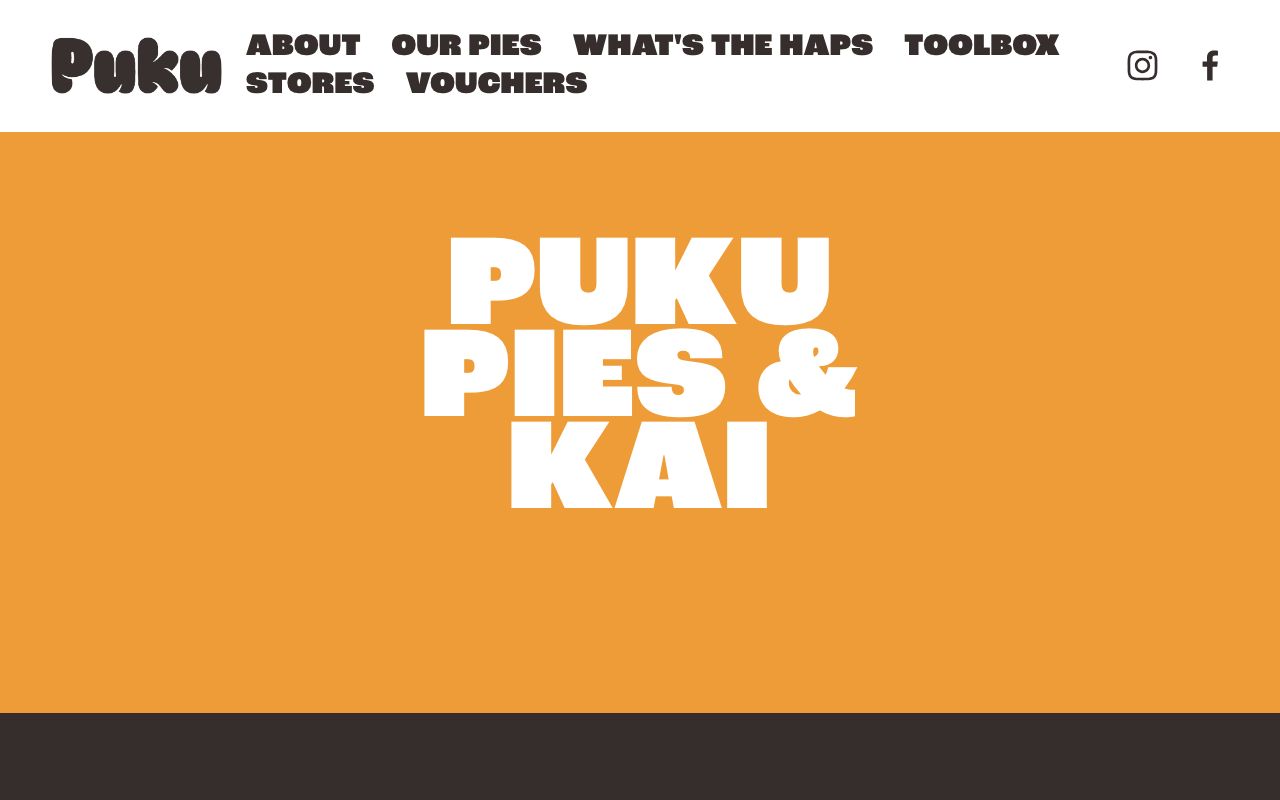 Preview of Puku Pies & Kai's website