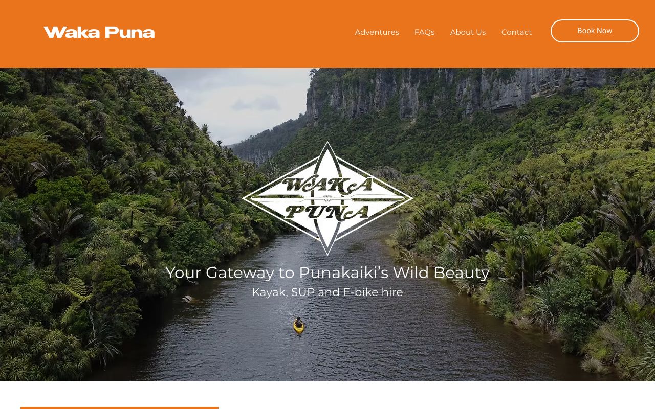 Preview of Punakaiki Canoes's website