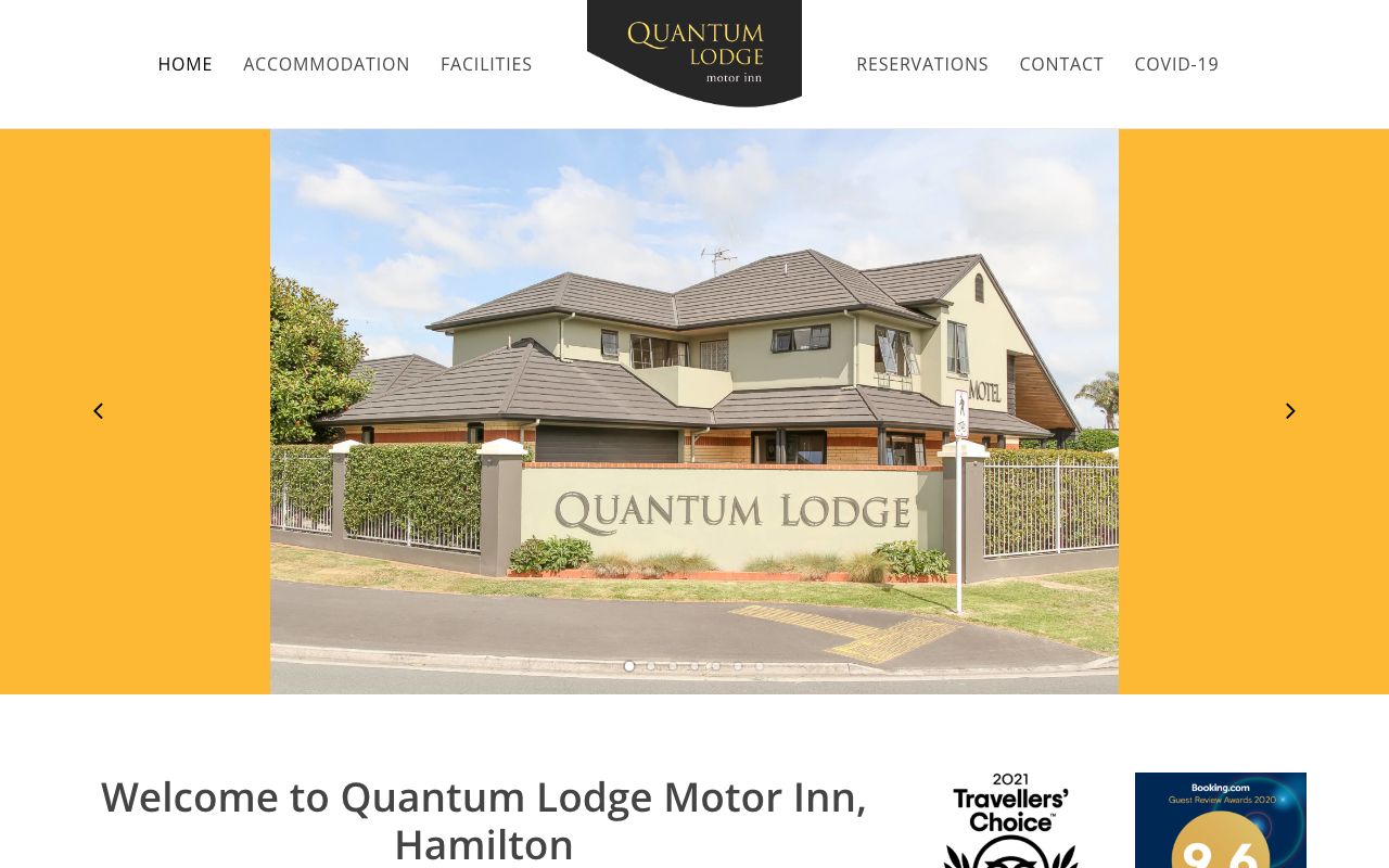 Preview of Quantam Lodge Motor Inn's website