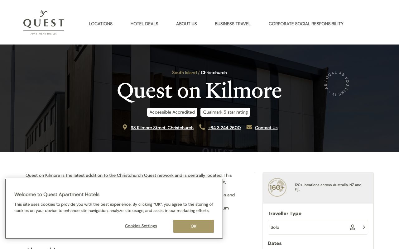 Preview of Quest on Kilmore's website