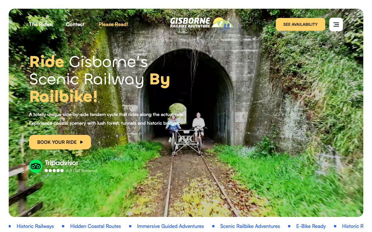 Preview of Rail's website