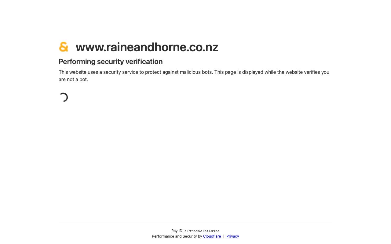 Preview of Raine & Horne's website