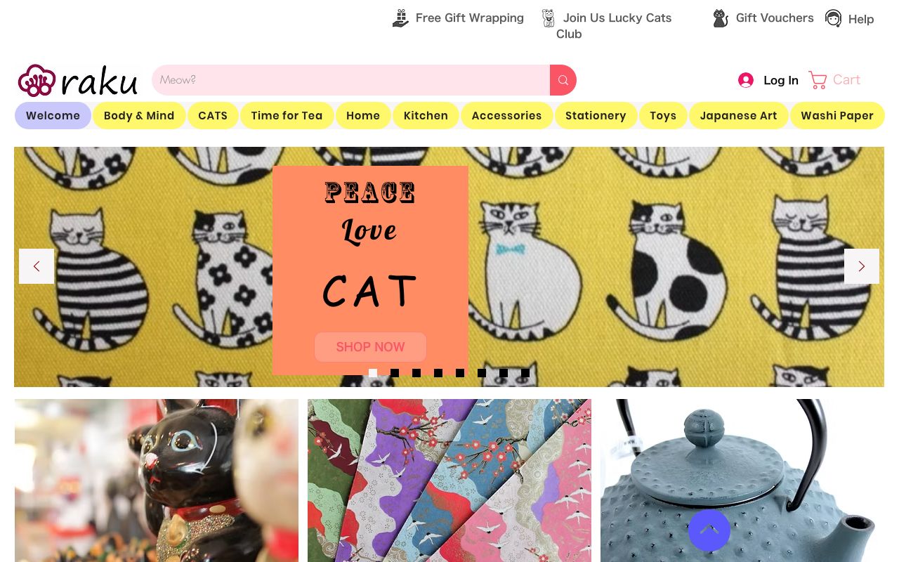 Preview of Raku's website