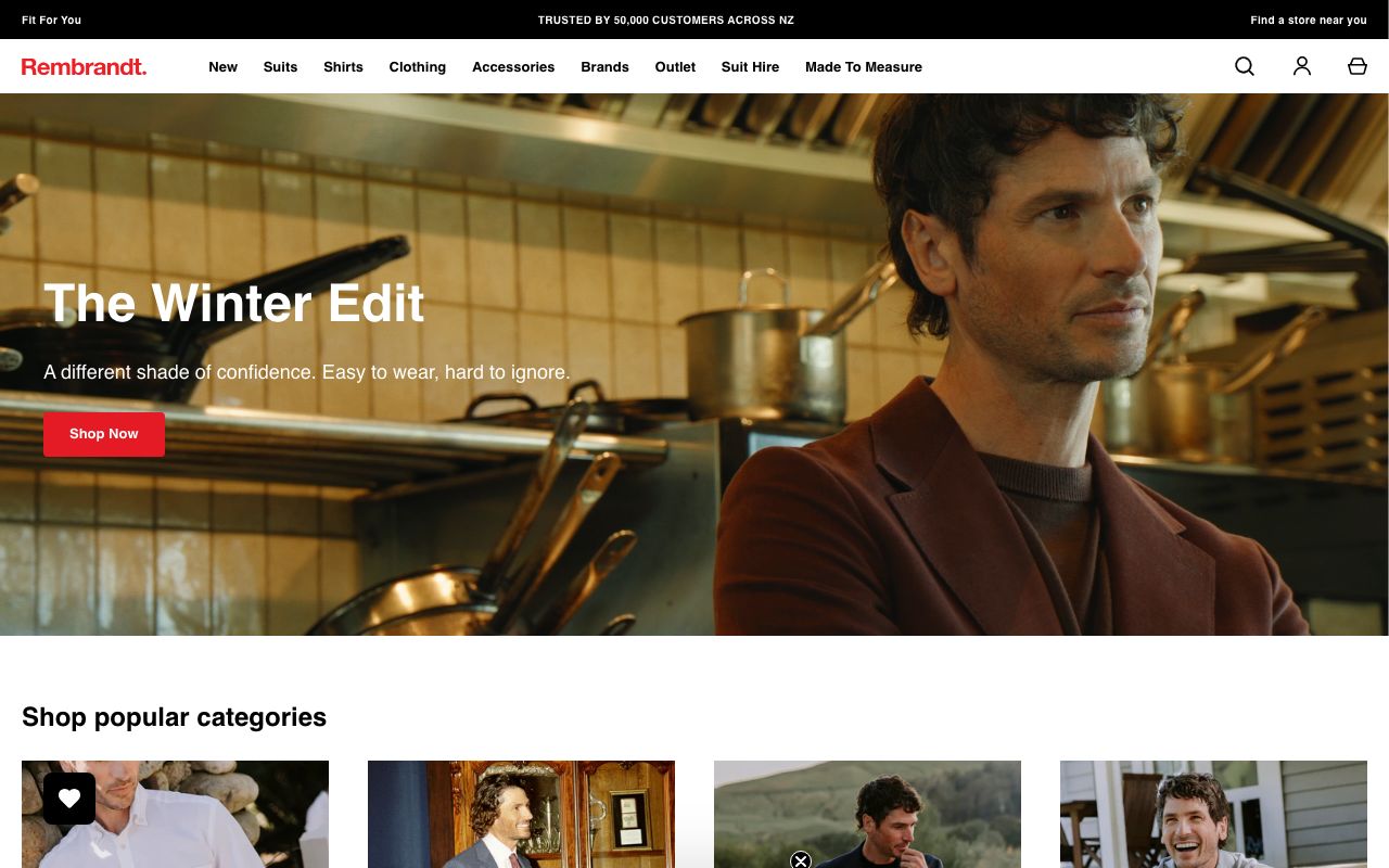 Preview of Rembrandt's website