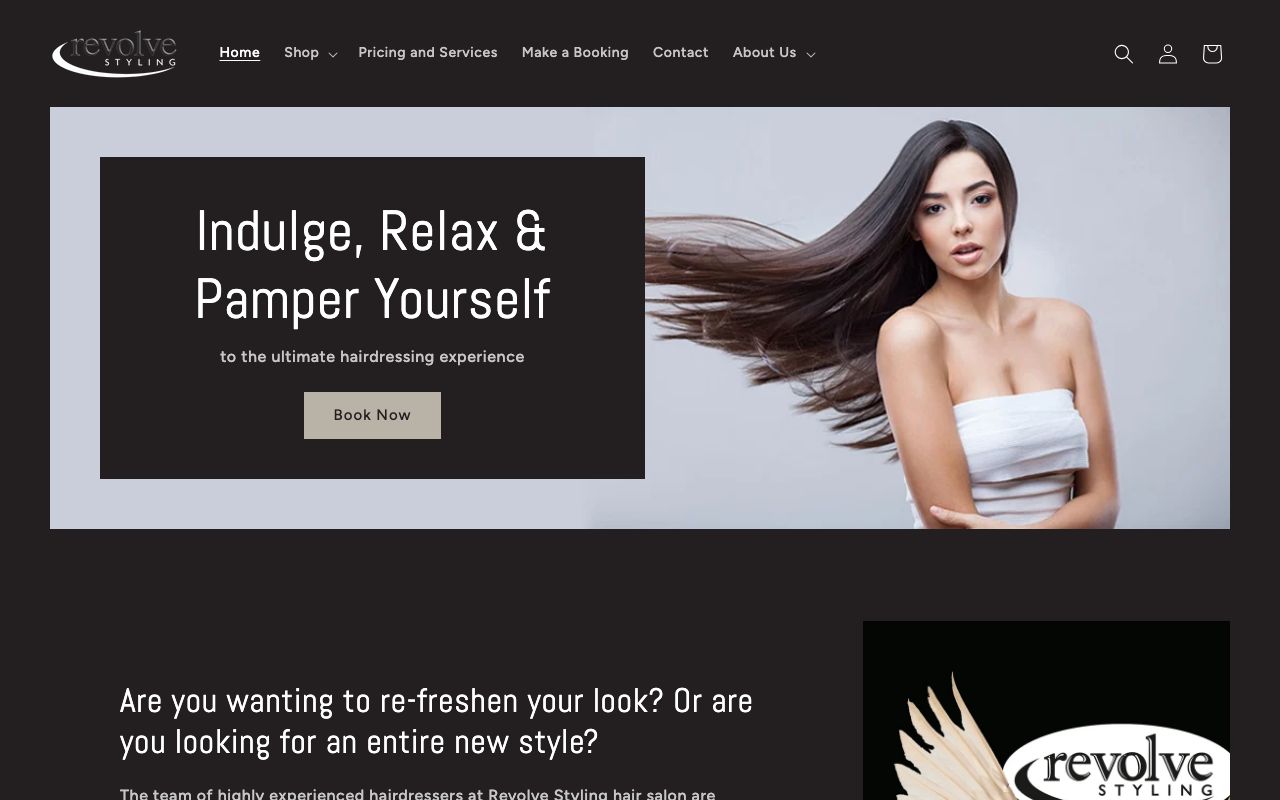 Preview of Revolve Styling's website