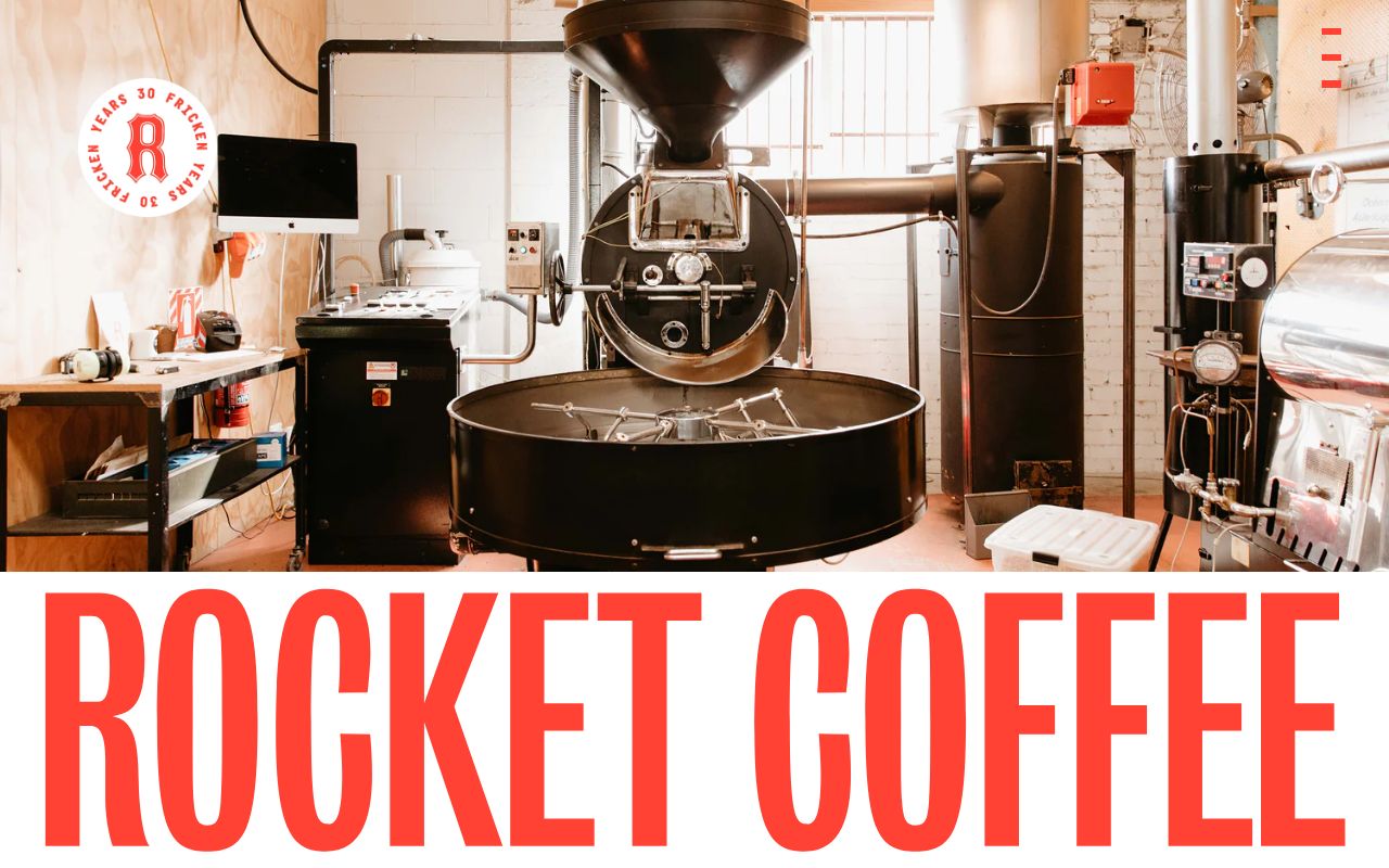 Preview of Rocket Coffee's website
