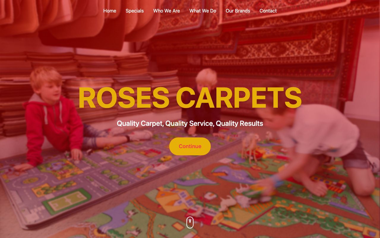 Preview of Roses Carpets's website