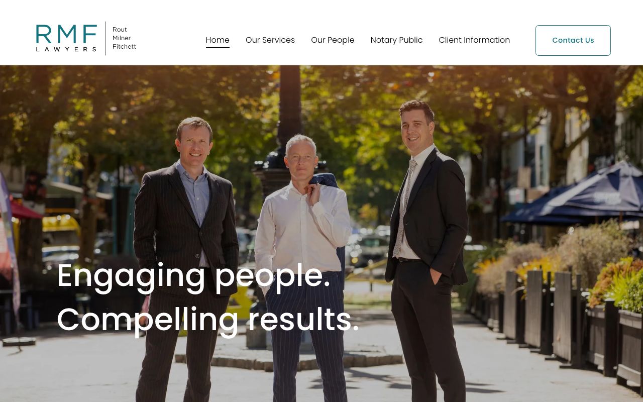 Preview of Rout Milner & Fitchett's website