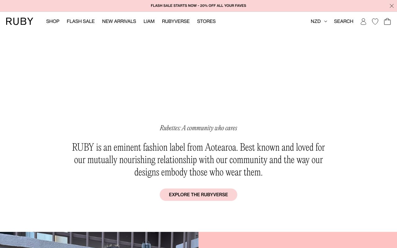 Preview of RUBY's website