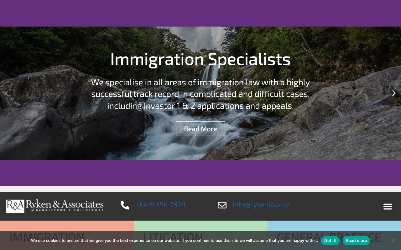 Preview of Ryken & Associates's website