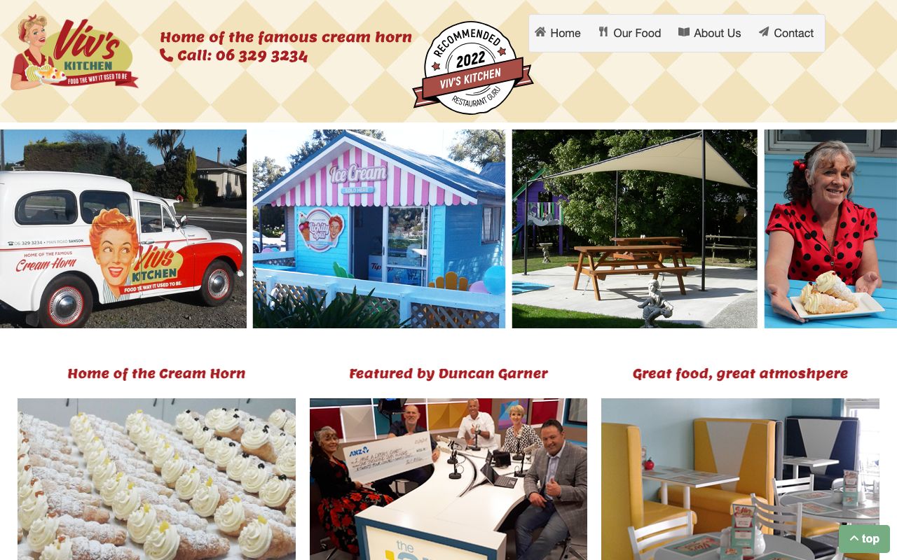 Preview of Sanson's website