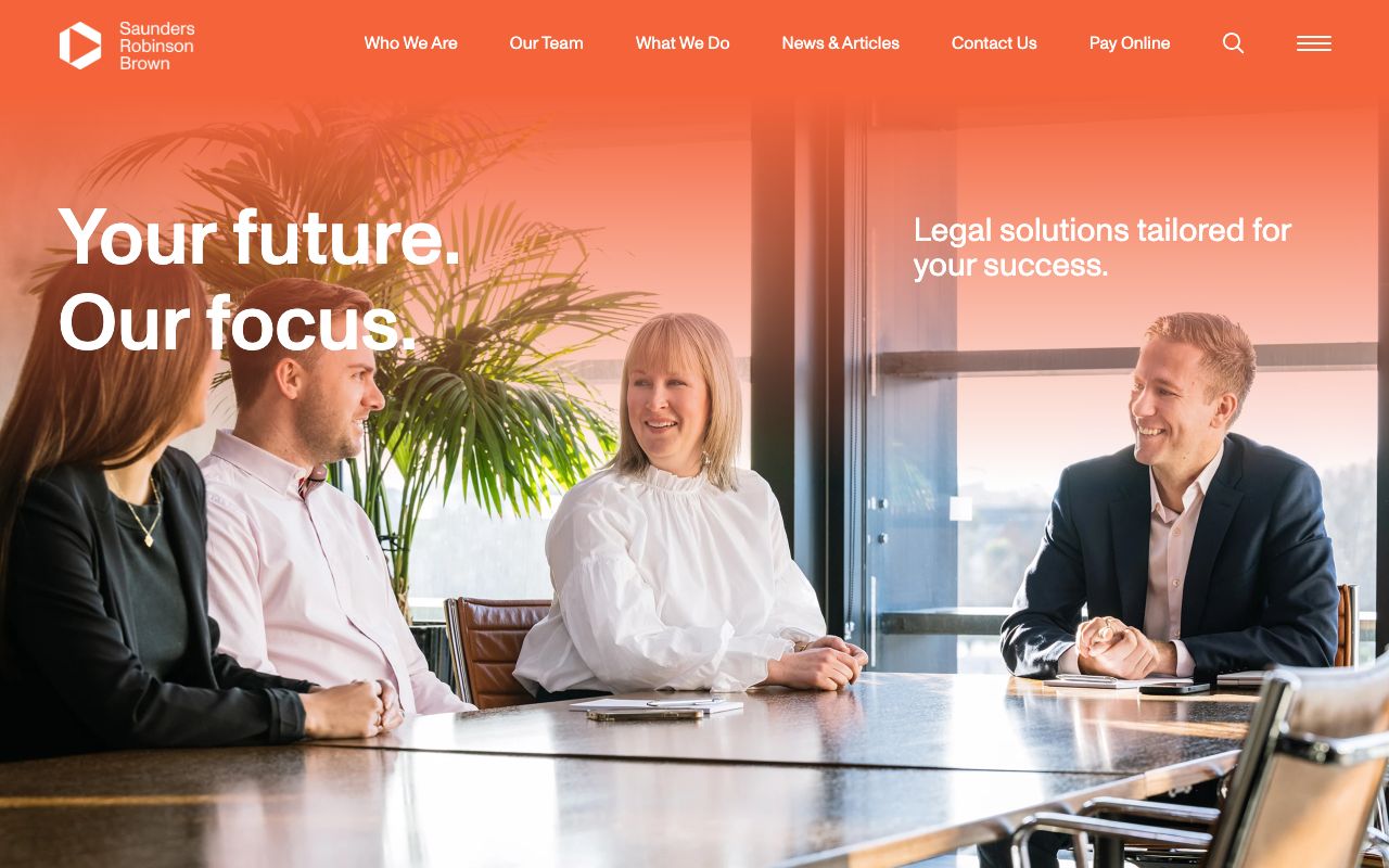 Preview of Saunders Robinson Brown's website