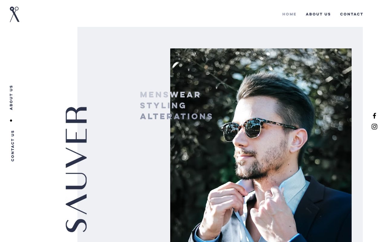 Preview of Sauver's website