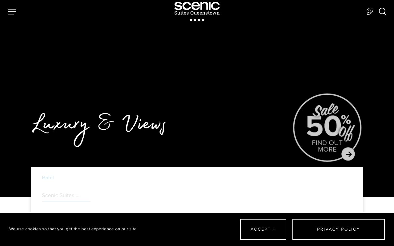 Preview of Scenic Suites's website