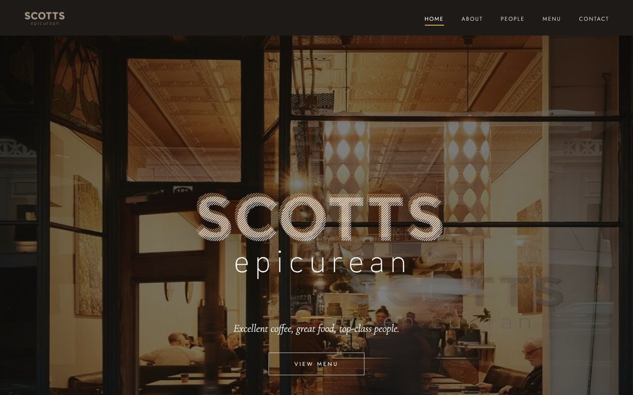 Preview of Scotts Epicurean's website