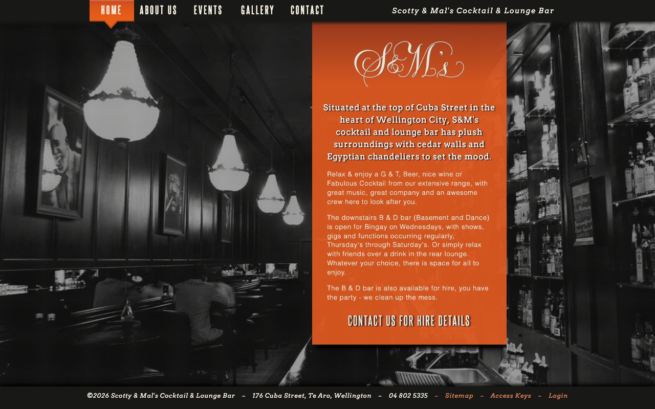 Preview of Scotty and Mal S&Ms's website