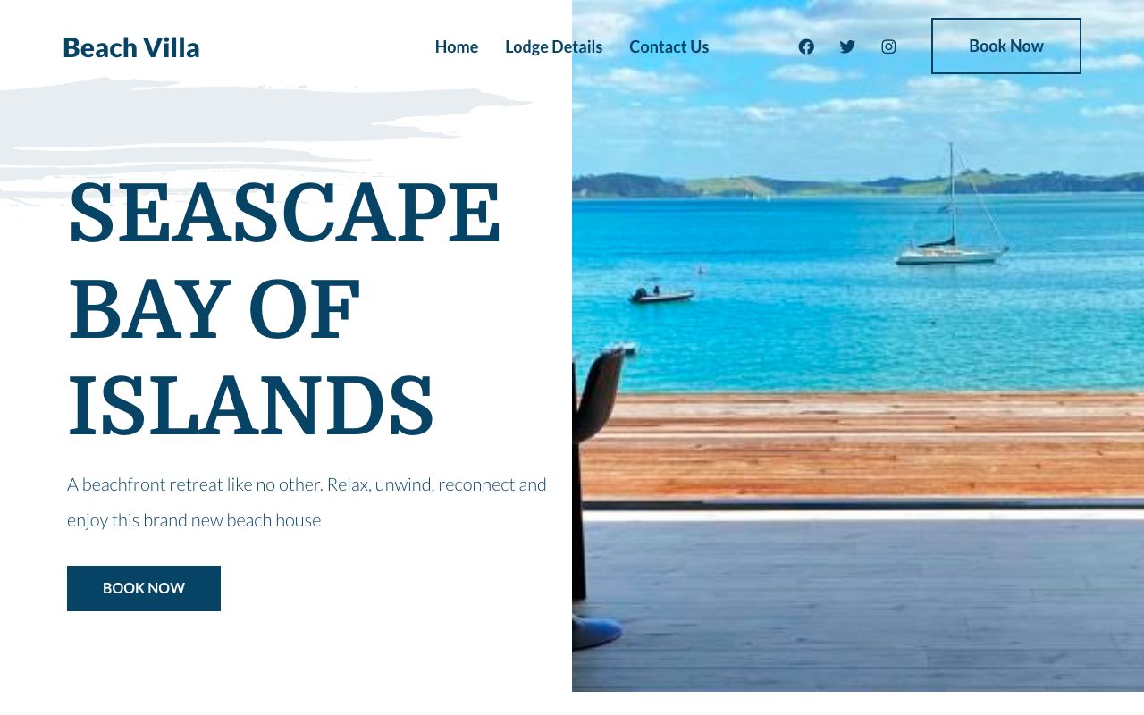 Preview of Seascape Bay of Islands's website
