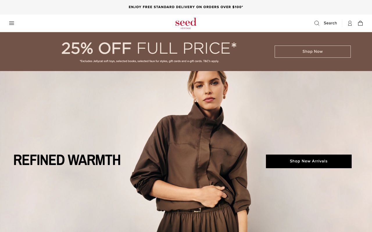 Preview of Seed Heritage's website