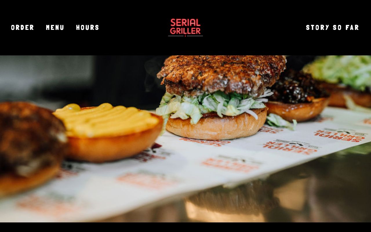 Preview of Serial Griller's website