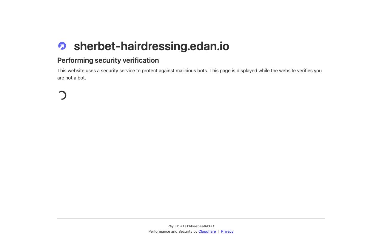 Preview of Sherbert's website