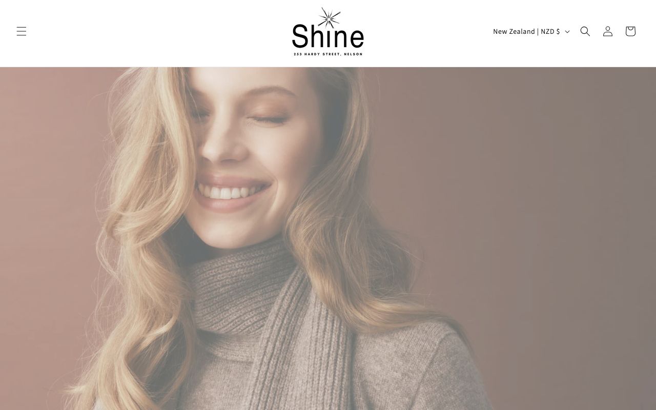 Preview of Shine's website