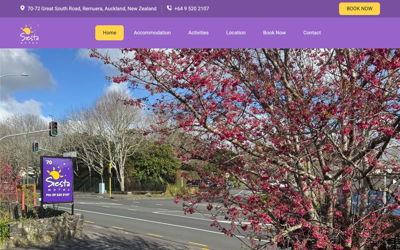 Preview of Siesta Motel's website